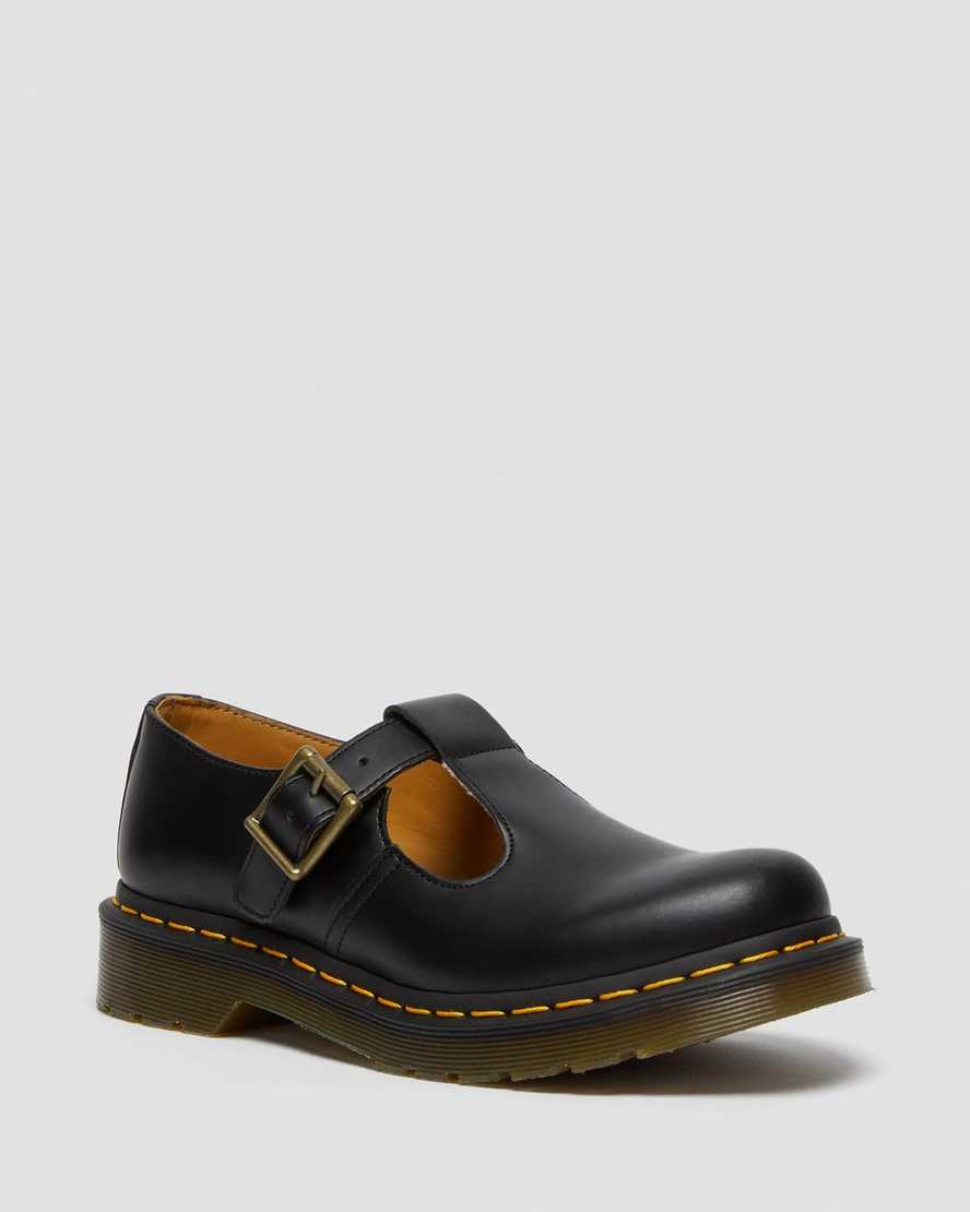 Dr. Martens Polley Smooth Lær Mary Janes Dame Svart [8135HWPCG]